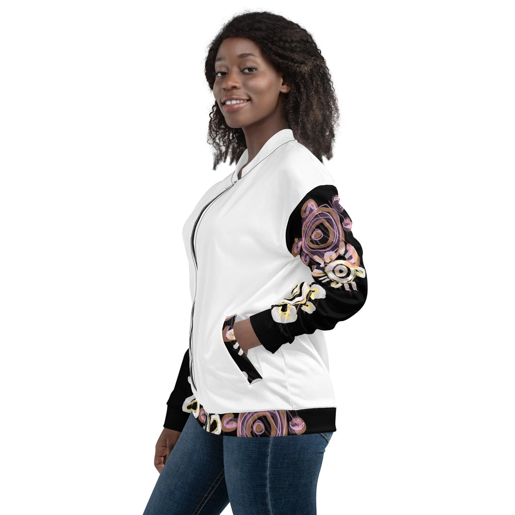 Unisex Bomber Jacket - Mother & Daughter x White