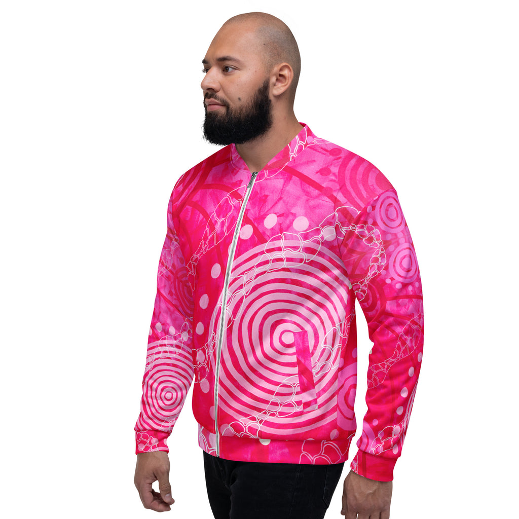 Unisex Bomber Jacket - Seven Sisters by Linda Davidson