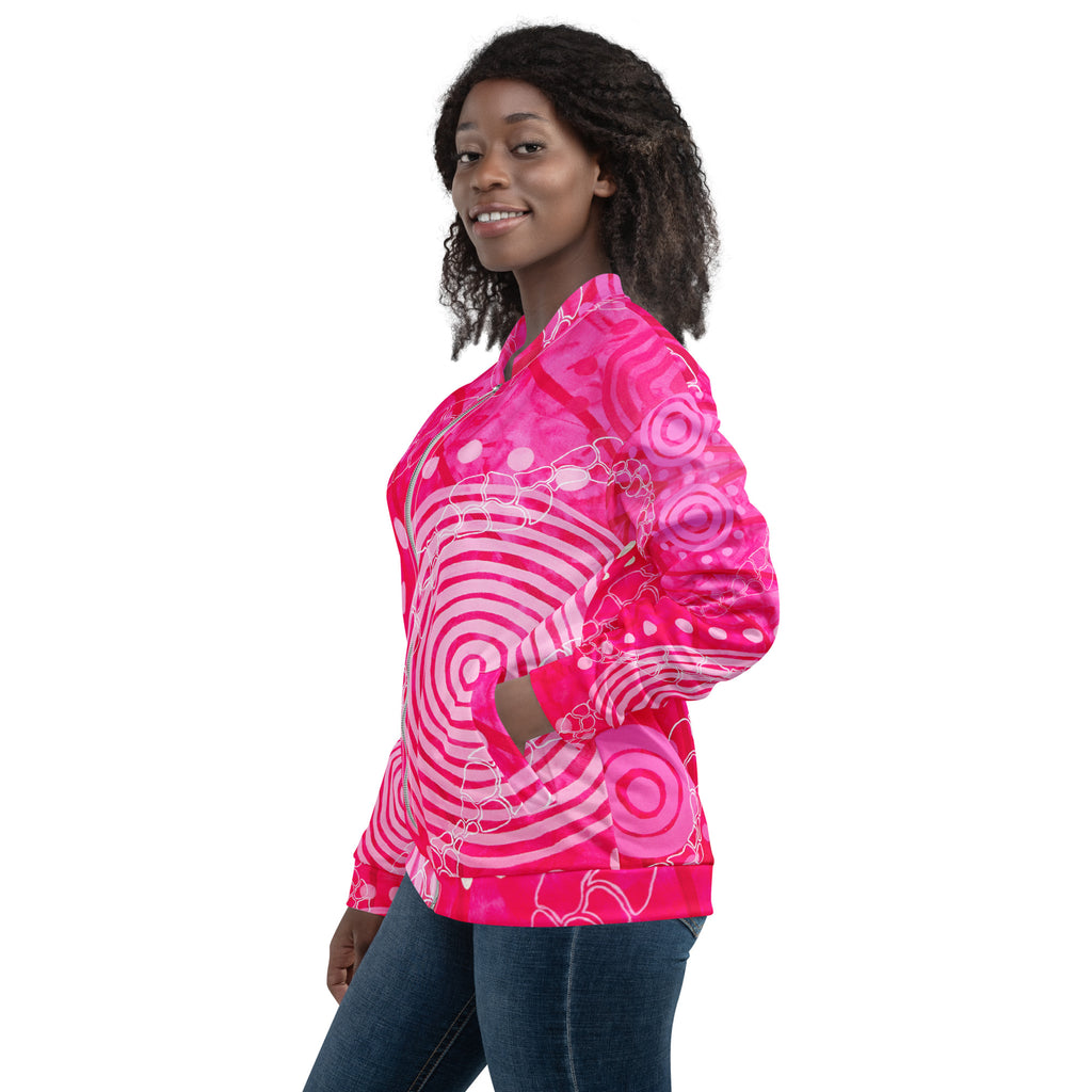 Unisex Bomber Jacket - Seven Sisters by Linda Davidson