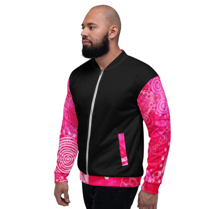 Unisex Bomber Jacket - Artwork 5 x Black