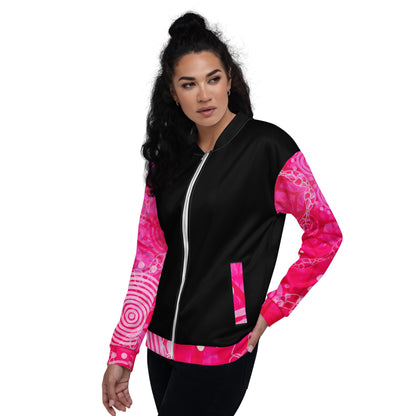 Unisex Bomber Jacket - Artwork 5 x Black
