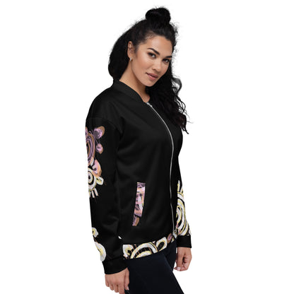 Unisex Bomber Jacket - Mother & Daughter x Black