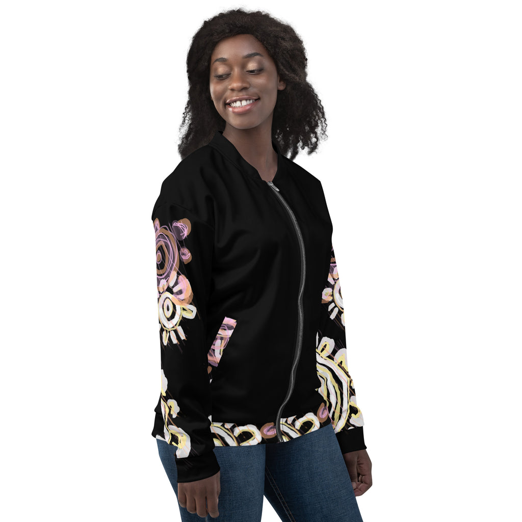 Unisex Bomber Jacket - Mother & Daughter x Black
