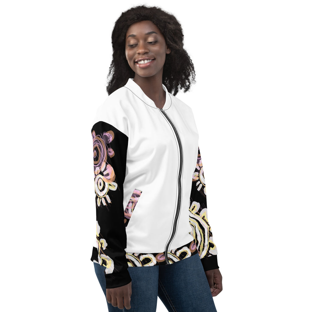 Unisex Bomber Jacket - Mother & Daughter x White