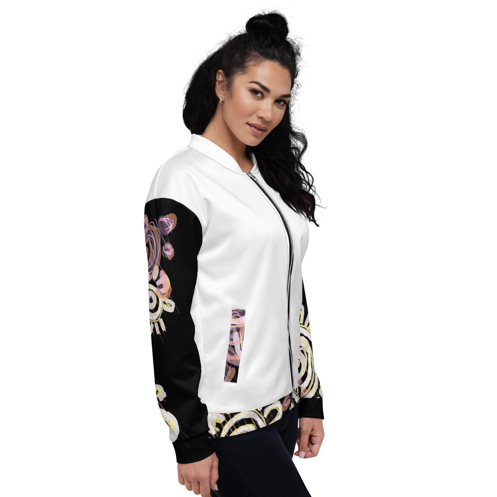 Unisex Bomber Jacket - Mother & Daughter x White