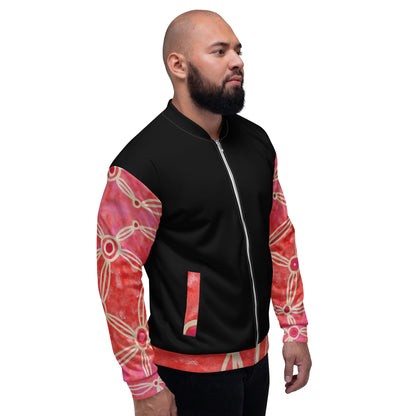 Unisex Bomber Jacket - Artwork 3 x Black