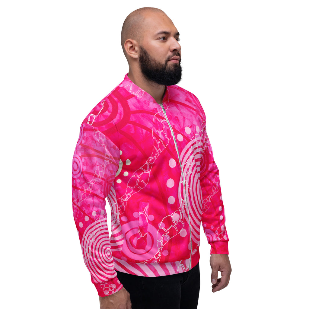 Unisex Bomber Jacket - Seven Sisters by Linda Davidson