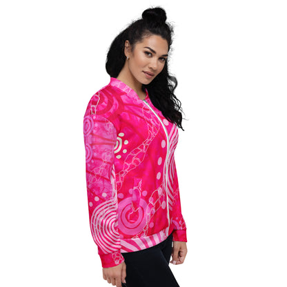 Unisex Bomber Jacket - Seven Sisters by Linda Davidson