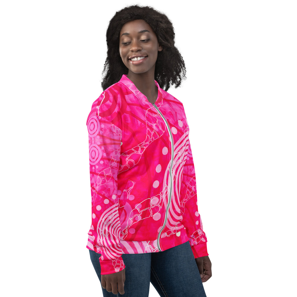 Unisex Bomber Jacket - Seven Sisters by Linda Davidson