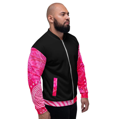 Unisex Bomber Jacket - Artwork 5 x Black