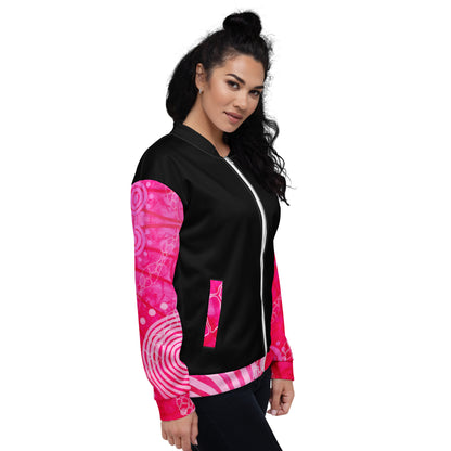 Unisex Bomber Jacket - Artwork 5 x Black