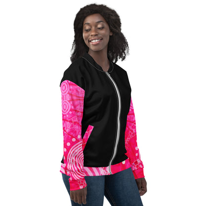 Unisex Bomber Jacket - Artwork 5 x Black
