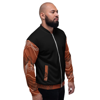 Unisex Bomber Jacket - Artwork 7 x Black