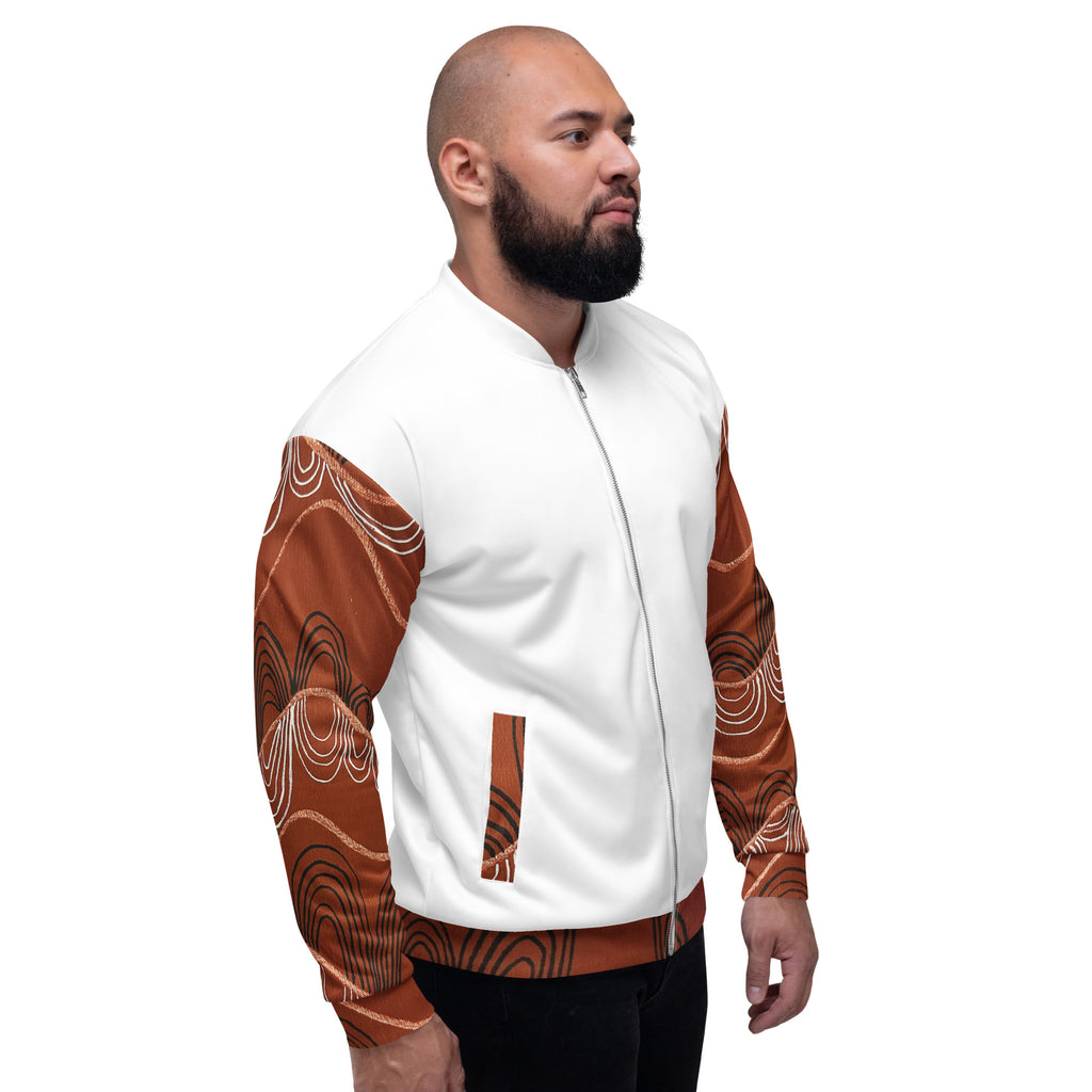 Unisex Bomber Jacket - Artwork 7 x White