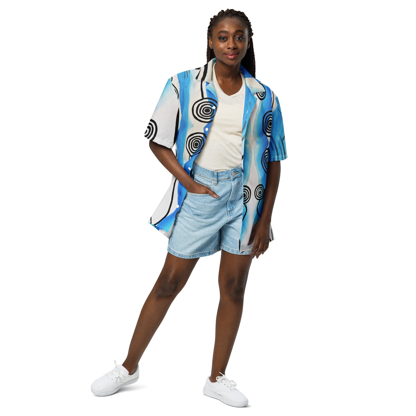 Unisex Button Up Shirt - Ocean