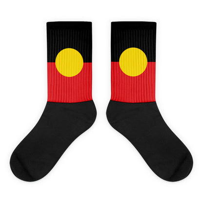 Aboriginal Flag Crew Socks