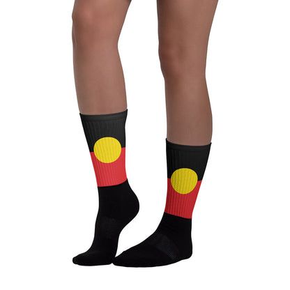 Aboriginal Flag Crew Socks