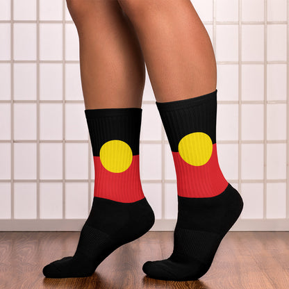 Aboriginal Flag Crew Socks