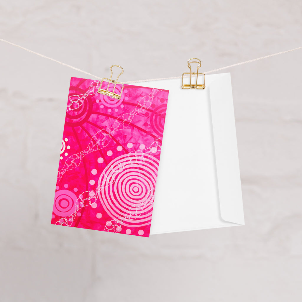 Blank Greeting Card - Seven Sisters by Linda Davidson