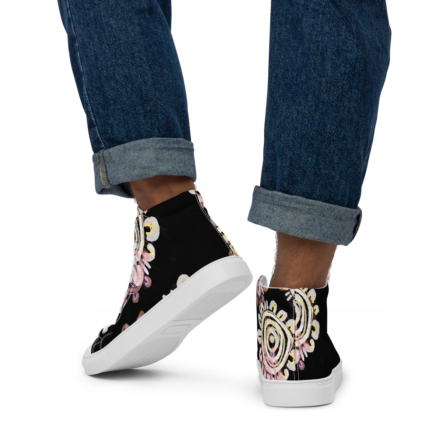 Men’s high top canvas shoes