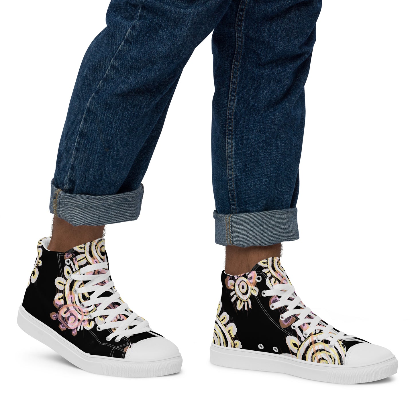 Men’s high top canvas shoes