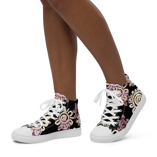 Women’s high top canvas shoes