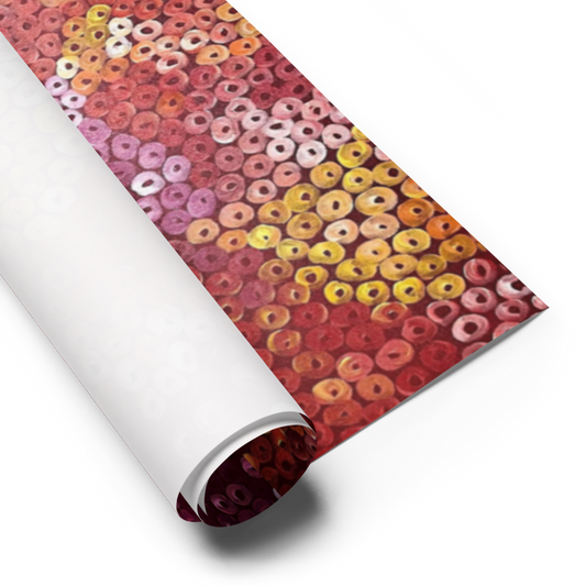 Wrapping Paper - Circles (medium pink)