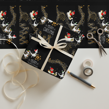 Wrapping Paper - Blak Santa is on his Way!