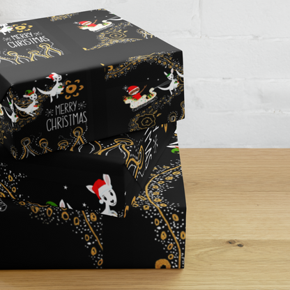 Wrapping Paper - Blak Santa is on his Way!