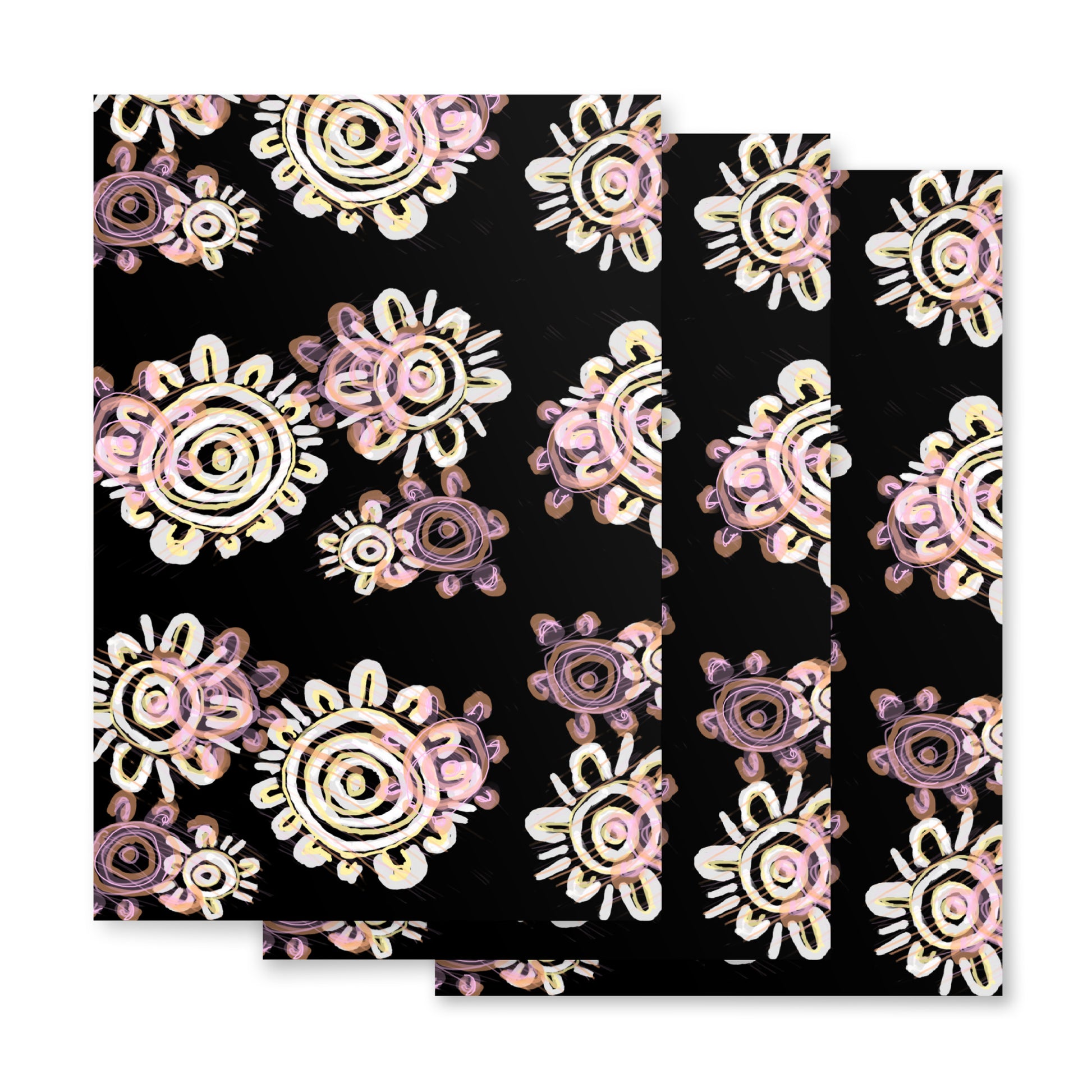 Wrapping Paper Set (3 Sheets) - Mother & Daughter by Ebony Allen