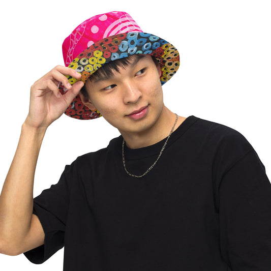 Reversible bucket hat (Untitled and Seven Sisters)