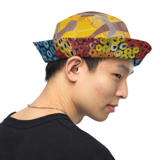 Reversible bucket hat (Family and Untitled)